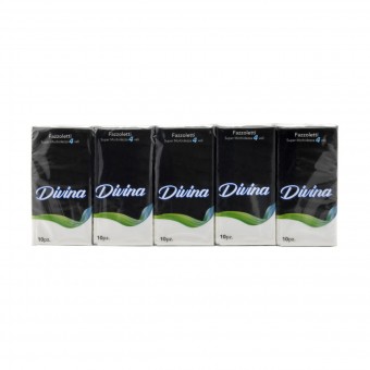 DIVINA FAZZOLETTI 4 VELI 10 PACCHETTI DA 10 FAZZOLETTI , FAZZOLETTI / VELINE, S159364, 85687