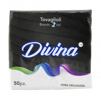 DIVINA TOVAGLIOLI 38x38 2 VELI 50 PZ BIANCHI, TOVAGLIOLI CARTA, S159366, 85689