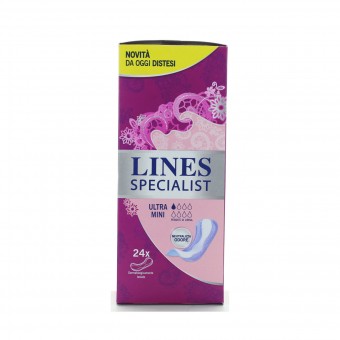 LINES SPECIALIST ULTRA MINI 24 PEZZI ASSORBENTI (ex LINES PERLA ULTRA MINI), INCONTINENZA ADULTI, S130469, 85742