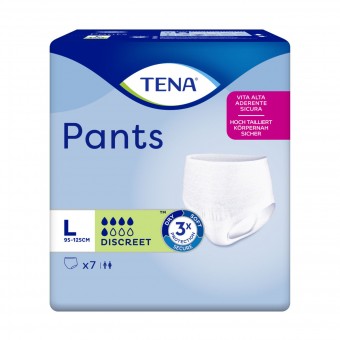 TENA PANTS DISCREET MISURA GRANDE 7 PZ ASSORBENTI ADULTO , INCONTINENZA ADULTI, S029604, 85943