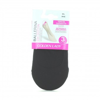 GOLDEN LADY SALVAPIEDE BALLERINA 3 PAIA NERO TAGLIA 39/42 M/L, CURA SCARPE, S159864, 86128