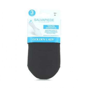 GOLDEN LADY SALVAPIEDE COTONE 3 PAIA NERO TAGLIA 39/42 M/L, CURA SCARPE, S159866, 86132