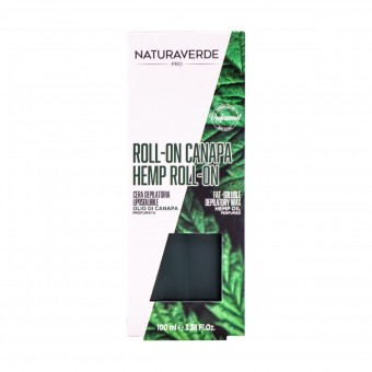 NATURAVERDE PROFESSIONAL CERA DEPILATORIA LIPOSOLUBILE ROLL-ON OLIO DI CANAPA 100 ML, CERE DEPILATORIE, S159996, 86141