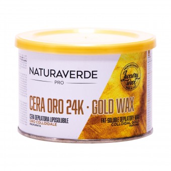 NATURAVERDE CERA DEPILATORIA LIPOSOLUBILE ORO 24K ORO COLLOIDALE 400 ML , CERE DEPILATORIE, S159999, 86148