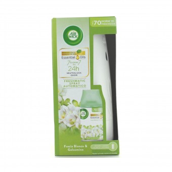 AIRWICK FRESH MATIC COMPLETO+RICARICA FRESIA, DEODORANTE AZIONE ISTANTANEA, S031645, 86224