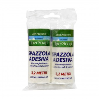 IPERSOAP 2 RICAMBI PER SPAZZOLA ADESIVA 3,2 MT 24 FOGLI PRETAGLIATI, ACCESSORI PER LA BIANCHERIA, S160023, 86472