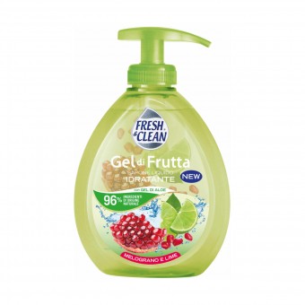 FRESH & CLEAN SAPONE LIQUIDO MANI GEL FRUTTA MELOGRANO E LIME 300 ML., SAPONI, S127749, 86490