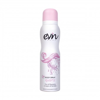 EVIN FEMME BODY SPRAY QUARTZ FIOR DI MANDORLO & LEGMO DI SANDALO 150 ML , DEODORANTI ANTIODORE PER PERSONA, S160290, 86710