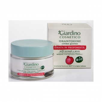 GIARDINO COSMETICO BIO IDRAINTERIORE CREMA GIORNO PELLI NOMALI O MISTE VASO 50 ML, CURA VISO DONNA, S160300, 86719