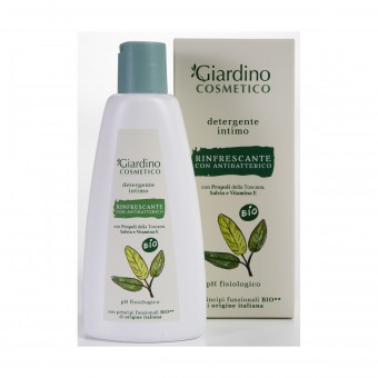 GIARDINO COSMETICO BIO DETERGENTE INTIMO RINFRESCANTE CON ANTIBATTERICO CON PROPOLI DELLA TOSCANA, SALVIA e VITAMIA E 200 ML, IGIENE INTIMA, S160315, 86733