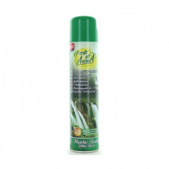 FRESH AROMA DEO PER AMBIENTI SPRAY MUSCHIO BIANCO 300 ML, DEODORANTE AZIONE ISTANTANEA, S122322, 86922