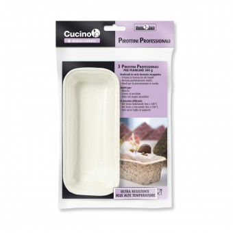CUCINI IO 3 PIROTTINI PROFESSIONALI PER PLUMCAKE 300 grammi, SACCHETTI / VASCHETTE ALIMENTARI, S160433, 86988