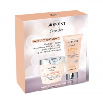 BIOPOINT BODY CARE COFANETTO HYDRA TREATMENT CREMA CORPO IDRATANTE VASO 300 ML + BAGNOCREMA ADDOLCENTE TUBO 200 ML, CONFEZIONI REGALO, S160550, 87127