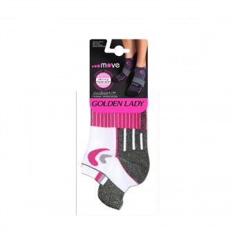 GOLDEN LADY MOVE CALZA GYM CALZINO SPORTIVO NERO/FUCSIA TAGLIA UNICA , CALZE, COLLANT & GAMBALETTI, S148143, 87160
