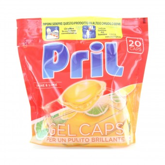 PRIL LAVASTOVIGLIE GEL CONCENTRATO LIMONE & LIME 20 CAPS , LAVASTOVIGLIE, S117047, 87227