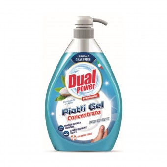 DUAL POWER PIATTI GEL CONCENTRATO BICARBONATO & SALVIA 1000 ML , STOVIGLIE MANO, S160828, 87470