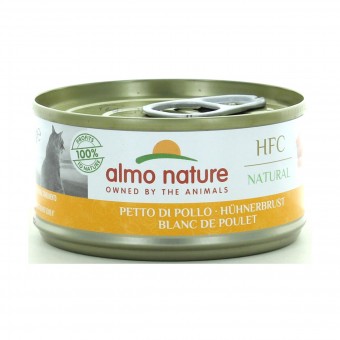 ALMO NATURE GATTI NATURAL PETTO DI POLLO LATTINA 70 GRAMMI HFC NATURAL, NUTRIZIONE, S139379, 87596