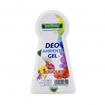 IPERSOAP DEO GEL PER AMBIENTE BOUQUET 150 GR, DEODORANTI AZIONE CONTINUA, S160911, 87818