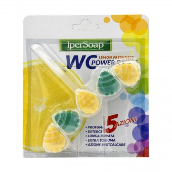 IPERSOAP WC TAVOLETTA SOLDA 5 DROPS 5 AZIONI LEMON 55 GR, CURA WC, S160925, 87832