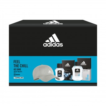 ADIDAS IVE DIVE CONFEZIONE UOMO - EDT 50 ML + AFTER SHAVE 100 ML + CAPPELLINO, CONFEZIONI REGALO, S161152, 87892