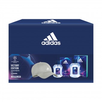 ADIDAS UEFA CHAMPIONS LEAGUE CONFEZIONE UOMO - EDT 50 ML + AFTER SHAVE 100 ML + CAPPELLINO , CONFEZIONI REGALO, S161153, 87893