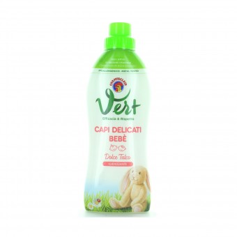 CHANTECLAIR VERT BABY DETERSIVO CAPI DELICATI DOLCE TALCO 750 ML, BUCATO LANA DELICATI CAPI NERI SPECIFICI, S031261, 88059