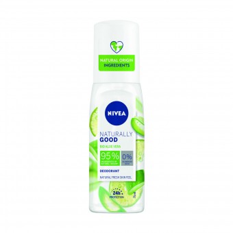 NIVEA NATURALLY GOOD DEODORANT VAPO BIO ALOE VERA 75 ML , DEODORANTI ANTIODORE PER PERSONA, S161181, 88120
