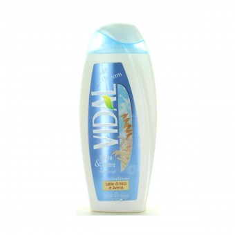 VIDAL DOCCIASCHIUMA MILK & CREAM NUTRIENTE AVENA e LATTE DI RISO 250 ML , BAGNO/DOCCIA SCHIUMA, S029538, 88142