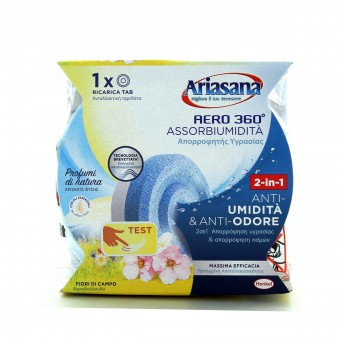 ARIASANA AERO 360°TAB RICARICA FIORI DI CAMPO 450 GRAMMI, ASSORBIUMIDITA', S144270, 88372