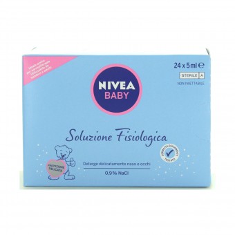 NIVEA BABY SOLUZIONE FISIOLOGICA 24 FL. DA 5 ML, IGIENE PRIMA INFANZIA, S023843, 88451