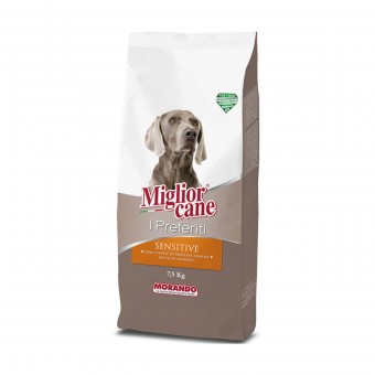 MIGLIOR CANE I PREFERITI SENSITIVE CROCCHETTE RICCHE DI SALMONE SACCO 7,5 KG, NUTRIZIONE, S158413, 88488