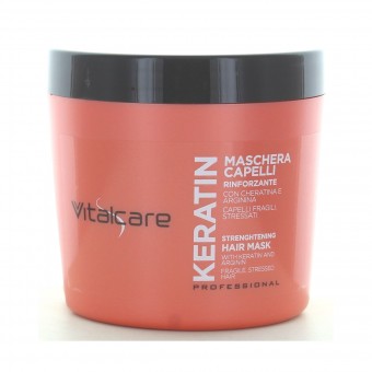 VITALCARE KERATIN OIL MASCHERA CAPELLI RINFORZANTE CAPELLI FRAGILI E STRESSATI 500 ML, DOPO SHAMPOO, S156517, 88606