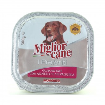 MIGLIOR CANE I PREFERITI PATE' AGNELLO e SELVAGGINA VASCHETTA 300 grammi , NUTRIZIONE, S158172, 88626