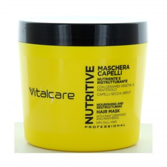 VITALCARE NUTRITIVE MASCHERA NUTRE E RISTRUTTURA CAPELLI SECCHI-SFIBRATI 500 ML, DOPO SHAMPOO, S156521, 88647
