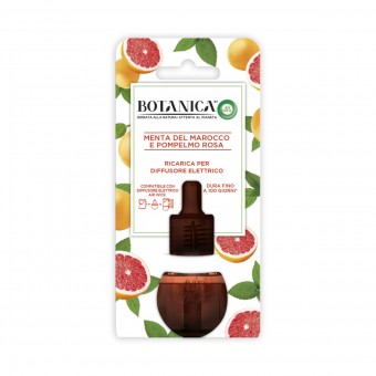 BOTANICA DIFFUSORE ELETTRICO RICARICA MENTA DEL MAROCCO e POMPELMO ROSA , DEODORANTI AZIONE CONTINUA, S161465, 88683