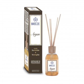 BREEZE ARGAN DIFFUSORE DI FRAGARNZA CON BASTONCINI SANDALO e VANIGLIA 100 ML , DEODORANTI AZIONE CONTINUA, S161534, 88698
