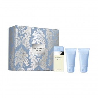 D&G LIGHT BLUE CONFEZIONE DONNA EDT 50 ML + SHOWER GEL 50 ML + CREMA CORPO 50 ML, CONFEZIONI REGALO, S161394, 88700