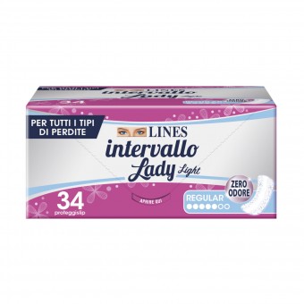LINES INTERVALLO LADY REGOLARE 34 PZ SALVASLIP, PROTEGGISLIP, S085820, 88949