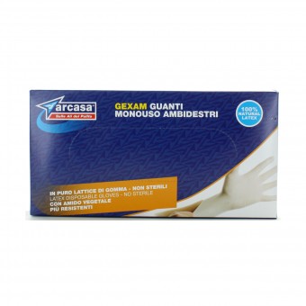 ARCASA GUANTI GEXAM LATTICE MONOUSO 100 PZ MISURA 8, GUANTI, S159633, 89263
