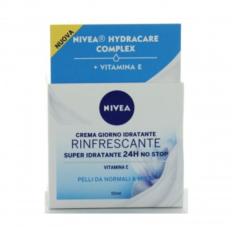 NIVEA VISO CREMA GIORNO IDRATANTE PELLI NORMALI-MISTE 50 ML, CURA VISO DONNA, S007741, 89320