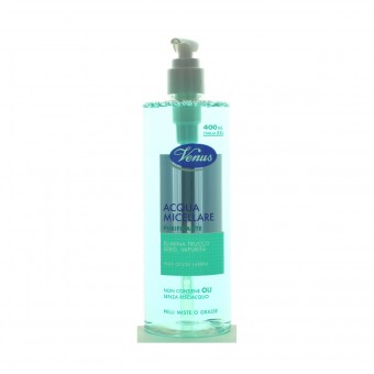 VENUS ACQUA MICELLARE PURIFICANTE PELLI MISTE O GRASSE 400 ML, PULIZIA VISO DONNA, S146584, 89738