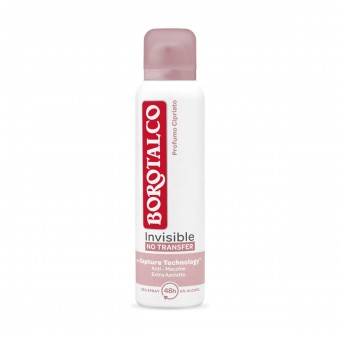 BOROTALCO DEODORANTE SPRAY INVISIBLE PROFUMO CIPRIATO 150 ML , DEODORANTI ANTIODORE PER PERSONA, S162400, 89826