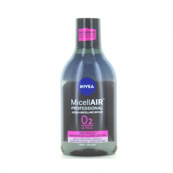 NIVEA ACQUA MICELLARE PROFESSIONAL BIFASE WATERPROOF PELLI SENSIBILI 400 ML, PULIZIA VISO DONNA, S149370, 89937