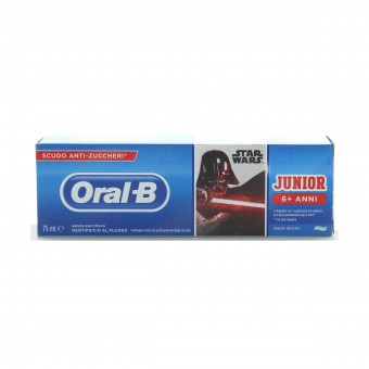ORAL B DENTIFRICIO JUNIOR STAR WARS 6+ ANNI 75 ML BAMBINI, DENTIFRICI, S150593, 90072