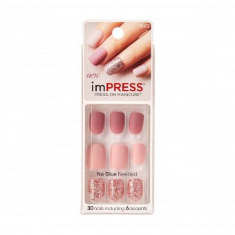 KISS imPRESS NEXT WAVE 30 UNGHIE ARTIFICIALI AUTOADESIVE EFFETTO GEL COLORAZIONE ASSORTITA, UNGHIE, S143427, 90098