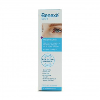 BENEXE' SOLUZIONE UNICA PER LENTI 500 ML + PORTALENTI OMAGGIO, MEDICAZIONE & PRONTO SOCCORSO, S140581, 90101