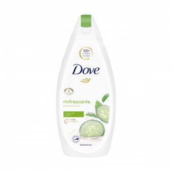 DOVE BAGNODOCCIA RINFRESCANTE TE' VERDE & CETRIOLO 450 ML, BAGNO/DOCCIA SCHIUMA, S162355, 90234