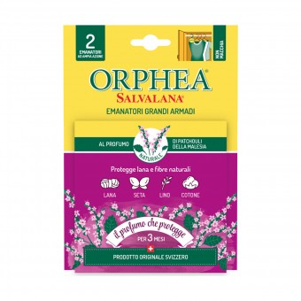 ORPHEA SALVALANA ANTI-TARME GRANDI ARMADI PATCHOULI 2 PZ, INSETTICIDI VOLANTI, S162736, 90518