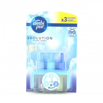 AMBIPUR 3VOLUTION RICARICA LIQUIDA 20 ML.90 GIORNI SKY, DEODORANTI AZIONE CONTINUA, S114979, 90575