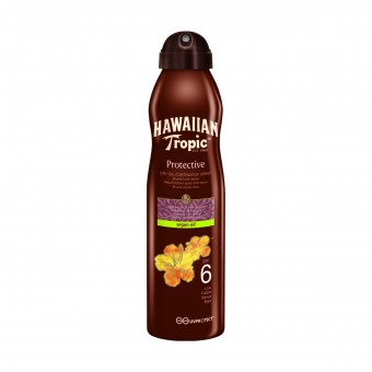 HAWAIIAN TROPIC PROTECTIVE DRY OIL SPRAY ARGAN OIL SPF6 177 ML, SOLARI, S153032, 90585